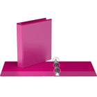 Davis Group Easyview Premium Binder - Round Ring - Customizable - 1.5" - Pink - 6 Pack-1.5"
