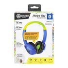 Wicked Audio Tricky Tike Kid Safe BT Headphone Rated at 85 dB - Hero Blue-10 hour battery, 2 hour charge