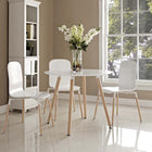 Modway Track Round Dining Table - White-Fiberboard Top