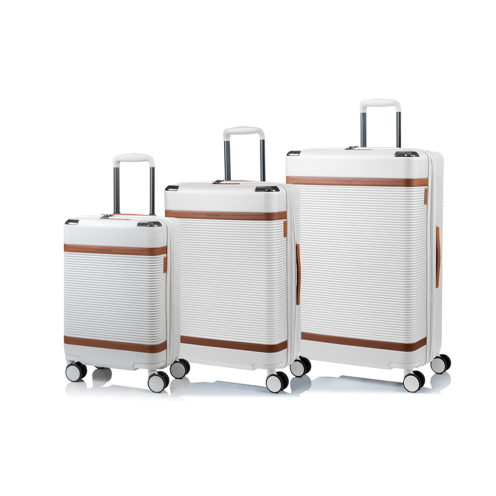 Champs Vintage III 3-Piece Hardside Luggage Set - Expandable