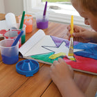 Creativity Street No-Spill Round Paint Cups with Colored Lids - 3" Diameter - 2 Packs of 10-6
