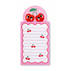 Merangue Magnetic Memo Pad - Lemon & Cherry-50 lined sheets