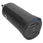 Scosche PowerVolt PD40 Dual-Port USB-C Car Charger - Black-Streamlined design blends seamlessly into your vehicle's interior