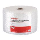 Staples Premium Bubble Roll, 12" x 100', 5/16" Bubbles, Clear-12" x 100' roll of bubble roll provides ample cushioned protection for your valuable and fragile items