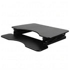 TygerClaw Height-Adjustable Standing Desk (TYDS10020BLK)-Top surface has plenty space for the monitors and working material. 