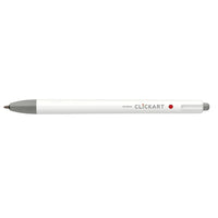 Zebra ClickArt Retractable Marker Pen - Gray-Perfect for journaling, colour coding, drawing, and everyday writing.