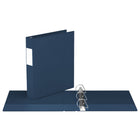 Davis Group Premium Economy Binder - D Ring - 1.5" - Navy Blue - 6 Pack-1.5"