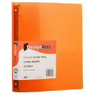 JAM Paper Plastic 3 Ring Binder, 0.75 inch, Orange, 5 Pack (53016org)-3/4"