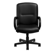 Nightingale Reward Mid Back Management Chair - Black-Swivel tilt mechanism with single position tilt lock, pneumatic height adjustment and tension control