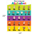 Teacher Created Resources Colorful Sign Language Alphabet Chart - 17" x 22" - Pack of 6-Great use for classroom walls!