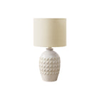 Monarch Specialties 19" H Transitional Table Lamp - Ivory Ceramic / Ivory / Cream Shade-This stylish 19"h table lamp features a stunning ivory ceramic base and a beige fabric shade that seamlessly blends with any transitional decor