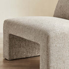 Modway Amita Chenille Upholstered Accent Chair - Khaki-Solid Wood Frame