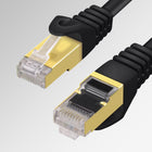 Staples Tech CAT8 Network Cable - 14 ft - Black-Up to 40Gbps: Ultra-fast speeds for gaming, streaming, and more