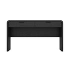 Manhattan Comfort Grace 54" Modern 2-Drawer Office Desk - Black & Gold-Home Assembly Required. All Hardware Included