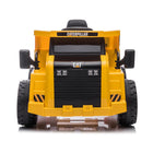 Freddo 12V CAT Electric Dump Truck 1 Seater Kids Ride-On-Parental Remote Control: Not only do you get to keep your kid safe with this excavator's PP tires, but you can also keep an eye on them with the Parental Remote Control that comes with it. This way, you can make sure your kid stays within a pre-determined radius and always remains safe