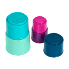 Battat Stack Up Cups-Bath or Beach: Make waves in the tub or take these nesting cups to the beach and play in the sand