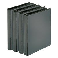 Cardinal 1.5" Performer D-Ring Binder, Black, 4 Pack-1.5" rings