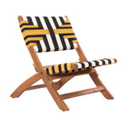 Zuo Sunbeam Lounge Chair - Multicolor-Natural wood