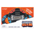 Educational Insights Multiplication Slam Handheld Electronic Math Game-Engaging gameplay: Lights, sounds, and built-in timer keeps kids engaged as they play over and over again to beat their own scores or challenge a friend. Or choose the mute option for on-the-go or classroom gameplay