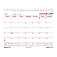 Brownline 2027 Wall Calendar - 11" x 8-1/2"-12 Months, January to December