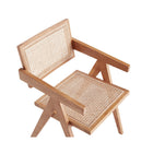 Manhattan Comfort Hamlet 19.67" Industry Chic Dining Arm Chair - Nature-10