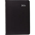 Staples 2026 Weekly/Monthly Planner - 8" H x 4-7/8" W - Black - Bilingual-14 months: December 2025 - January 2027