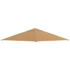 Outsunny 10' L x 10' W Square Gazebo Canopy Replacement UV Protected Top Cover - Beige-Durable and weather resistant extra tough polyester fabric with PA coating 