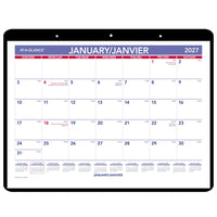 AT-A-GLANCE 2027 Monthly Wall Calendar - 11" H x 8-1/4" W - Bilingual-Page size: 8-1/8" H x 11" W