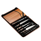 Tramontina Churrasco Stainless Steel BBQ Carving Set with Carry Case - Wood Cutting Board - Knife set - 8 Piece Set-8