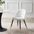 Modway Cordial Dining Chairs - White - 2 Pack-Non-Marking Foot Caps