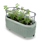 Permasteel Self-Watering Planter Box with Mounting Brackets - Green-Wall & Rail Brackets