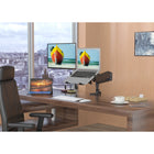 ShoppingAll Dual Monitor and Laptop Gas Spring Arm for 15-32" Monitors and 10-17" Laptops - Black-1 Year Limited Manufacturer Warranty