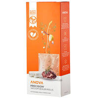 Anova Precision Vacuum Sealer Bags, 2 Rolls-Including 2 rolls measuring 11" x19. 6' each, you have the ability to custom cut your bags to any length you wish. A perfect option for the cook who likes to keep their options open.