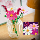 LEGO Botanicals Cosmos Flowers-Display the flower bouquet as small desk or bedroom decor