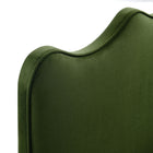 Modway Athena Stain-Resistant Performance Velvet Twin Size Headboard - Moss Green-7
