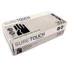 Suretouch 5 Mil Nitrile Disposable Gloves - X-Large - Black - 100 Pack-Powder-free