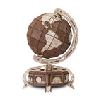 EWA Eco-Wood-Art Globe Brown 3D Wooden STEM Construction Kit - Set of 393-Eco-friendly 3D STEM model to assemble and customize at school or home