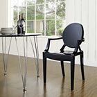 Modway Casper Dining Armchair - Black-Stackable