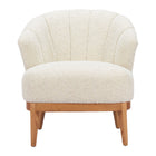 Zuo Leque Accent Chair - Tawny Beige-Armrest support