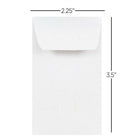 JAM Paper #1 Coin Envelopes w/ Moistenable Glue - White - 2 1/4" x 3 1/2" - 250 Pack-Printable & customizable: if you want to customize or label your envelopes with zero hassle, you’re in luck! these envelopes are printer-friendly, so you can use your home laser or inkjet printer to address them. they are printable on both digital and offset commercial printers. no need to worry about smudging or jamming because these envelopes are made for compatibility with most printer models.