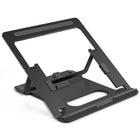 ShoppingAll Aluminum Portable Foldable Laptop Support Stand - Dark Grey-Adjustable angles for typing and viewing. quick to switch between positions