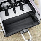 Aosom 2 Seat Bike Trailer for Kids 2-in-1 Double Baby Jogging Stroller - Red-Brake on rear wheels makes easy parking 