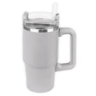 Link Products Double Wall Tumbler with Plastic Straw - Grey-Tumbler-Grey