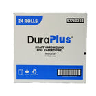 Dura Plus Paper Towels Roll Kraft, 205' - 24 Pack-24 rolls/box