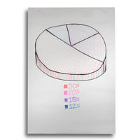 Staples Easel Pad, 24" x 35-1/2", Plain White Newsprint-Features two holes on top for secure, easy fastening