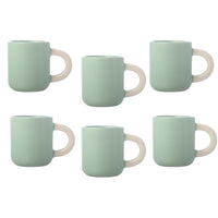 Maxwell & Williams Sherbet Jade Green Mini Mug - 110 ml - 6 Pack-Dishwasher Safe