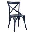 Modway Gear Dining Side Chair - Midnight Blue-Modern Farmhouse Dining Side Chair