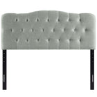 Modway Annabel Upholstered Fabric Queen Headboard - Grey-Fits queen size beds