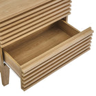 Modway Render Two-Drawer Nightstand - Oak-Assembly Required