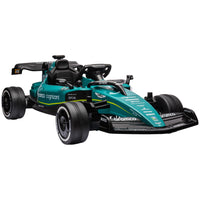 Qaba Aston Martin Licensed Electric 12V Kids Ride on Go Kart w/ Remote - Green-Aston Martin licensed design enhances the thrill of riding 